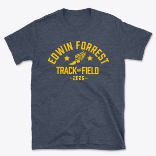 Edwin Forrest Elementary School Track and Field Basic T-Shirt