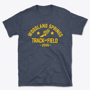 Woodland Springs Elementary School Track and Field Basic T-Shirt