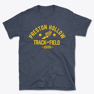 Preston Hollow Elementary School Track and Field Basic T-Shirt