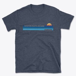 Sacaton Flats Village Arizona Water View Basic T-Shirt