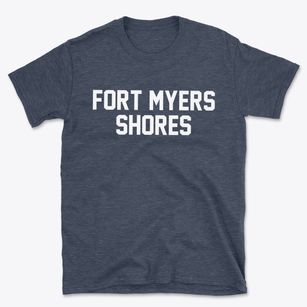Fort Myers Shores Florida Classic Block Basic T-Shirt