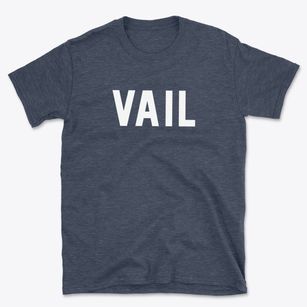 Vail Colorado Classic Block Basic T-Shirt