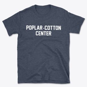 Poplar-cotton Center California Classic Block Basic T-Shirt