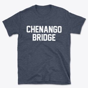 Chenango Bridge New York Classic Block Basic T-Shirt