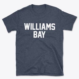 Williams Bay Wisconsin Classic Block Basic T-Shirt