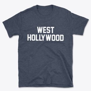 West Hollywood California Classic Block Basic T-Shirt