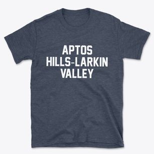 Aptos Hills-larkin Valley California Classic Block Basic T-Shirt