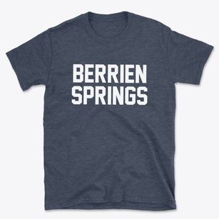 Berrien Springs Michigan Classic Block Basic T-Shirt