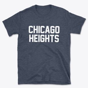 Chicago Heights Illinois Classic Block Basic T-Shirt