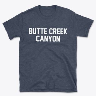 Butte Creek Canyon California Classic Block Basic T-Shirt