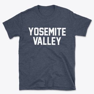 Yosemite Valley California Classic Block Basic T-Shirt