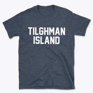 Tilghman Island Maryland Classic Block Basic T-Shirt