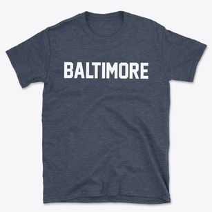 Baltimore Maryland Classic Block Basic T-Shirt