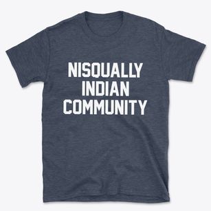 Nisqually Indian Community Washington Classic Block Basic T-Shirt