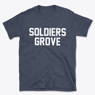 Soldiers Grove Wisconsin Classic Block Basic T-Shirt