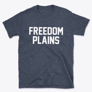 Freedom Plains New York Classic Block Basic T-Shirt