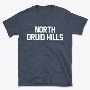 North Druid Hills Georgia Classic Block Basic T-Shirt