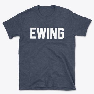Ewing Nebraska Classic Block Basic T-Shirt
