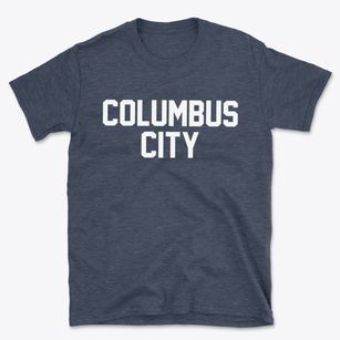 Columbus City Iowa Classic Block Basic T-Shirt