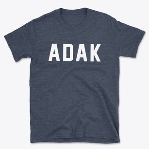 Adak Alaska Classic Block Basic T-Shirt