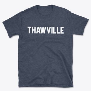 Thawville Illinois Classic Block Basic T-Shirt