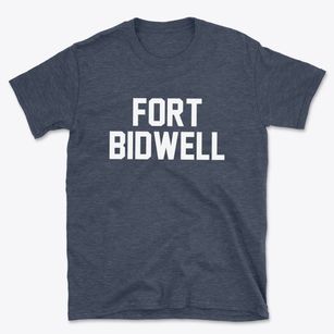 Fort Bidwell California Classic Block Basic T-Shirt