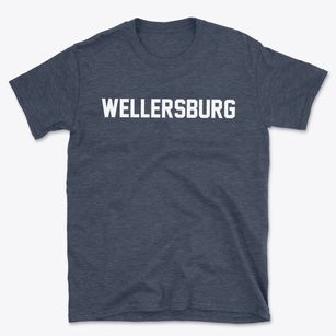 Wellersburg Pennsylvania Classic Block Basic T-Shirt