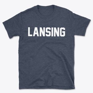 Lansing North Carolina Classic Block Basic T-Shirt