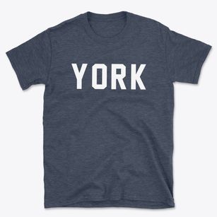 York North Dakota Classic Block Basic T-Shirt