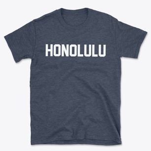Honolulu Hawaii Classic Block Basic T-Shirt
