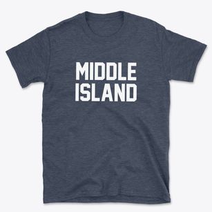 Middle Island New York Classic Block Basic T-Shirt