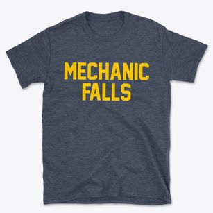 Mechanic Falls Maine Classic Block Basic T-Shirt