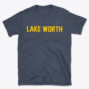 Lake Worth Florida Classic Block Basic T-Shirt