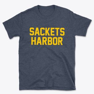 Sackets Harbor New York Classic Block Basic T-Shirt