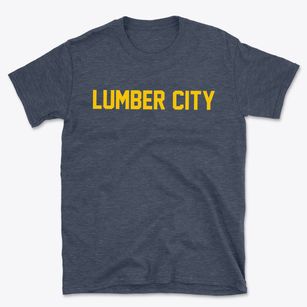 Lumber City Georgia Classic Block Basic T-Shirt