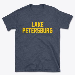 Lake Petersburg Illinois Classic Block Basic T-Shirt