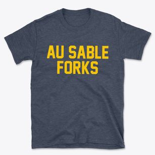 Au Sable Forks New York Classic Block Basic T-Shirt