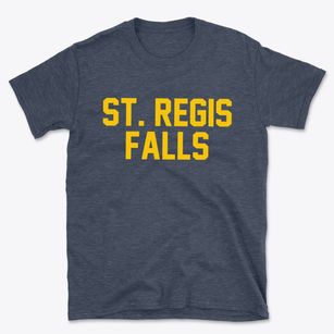 St. Regis Falls New York Classic Block Basic T-Shirt