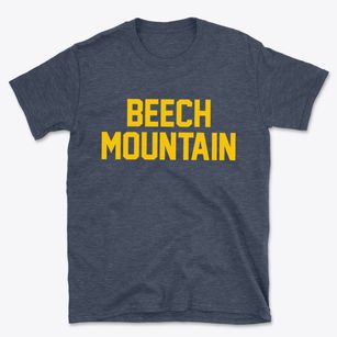 Beech Mountain North Carolina Classic Block Basic T-Shirt