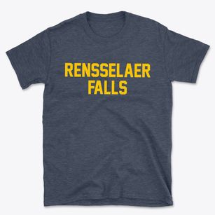 Rensselaer Falls New York Classic Block Basic T-Shirt