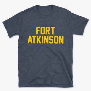 Fort Atkinson Wisconsin Classic Block Basic T-Shirt