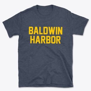 Baldwin Harbor New York Classic Block Basic T-Shirt