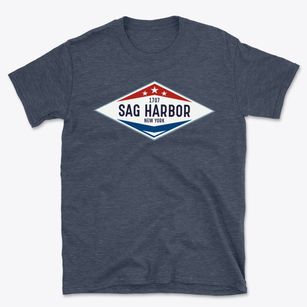Sag Harbor New York Diamond Star Basic T-Shirt