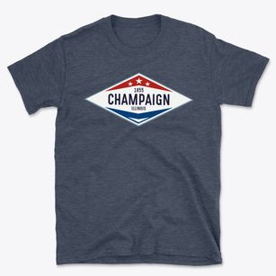 Champaign Illinois Diamond Star Basic T-Shirt
