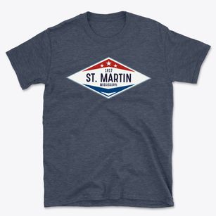 St. Martin Mississippi Diamond Star Basic T-Shirt