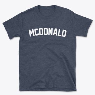 Mcdonald North Carolina Classic Curve Basic T-Shirt