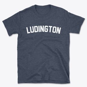 Ludington Michigan Classic Curve Basic T-Shirt