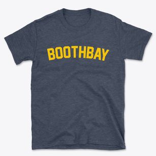 Boothbay Maine Classic Curve Basic T-Shirt
