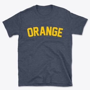 Orange New Hampshire Classic Curve Basic T-Shirt