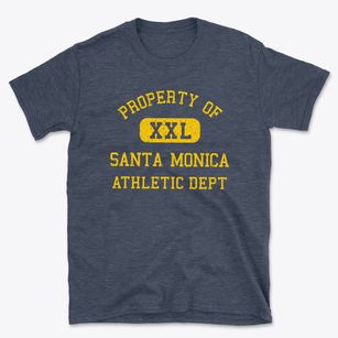 Santa Monica California Athletic Dept Basic T-Shirt